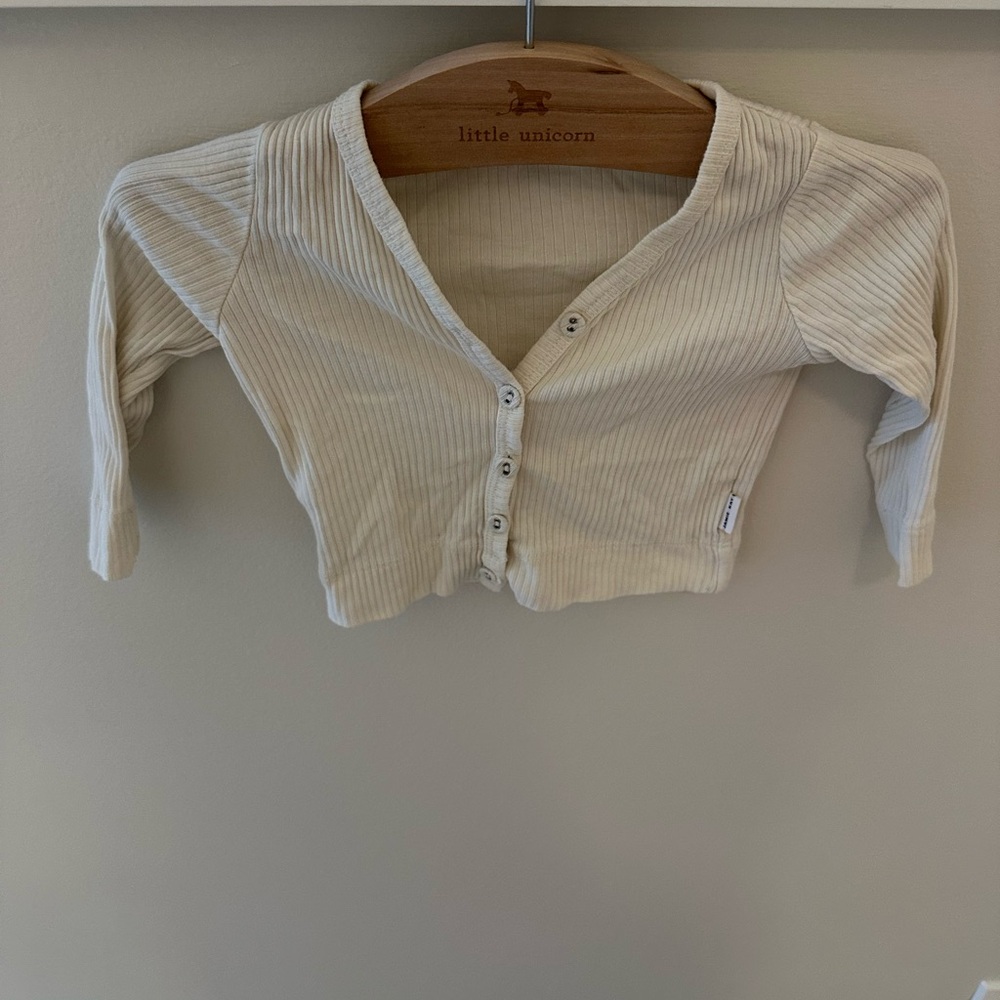 Jamie Kay Ivory Ribbed Knit Sweater